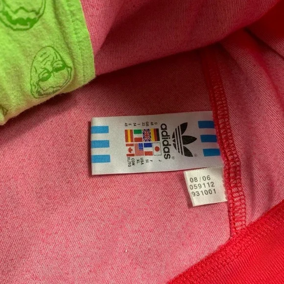 Adidas Adi Dassler Size XL Velour Track Jacket Womens Pink Trefoil Y2K 06 - Picture 4 of 8